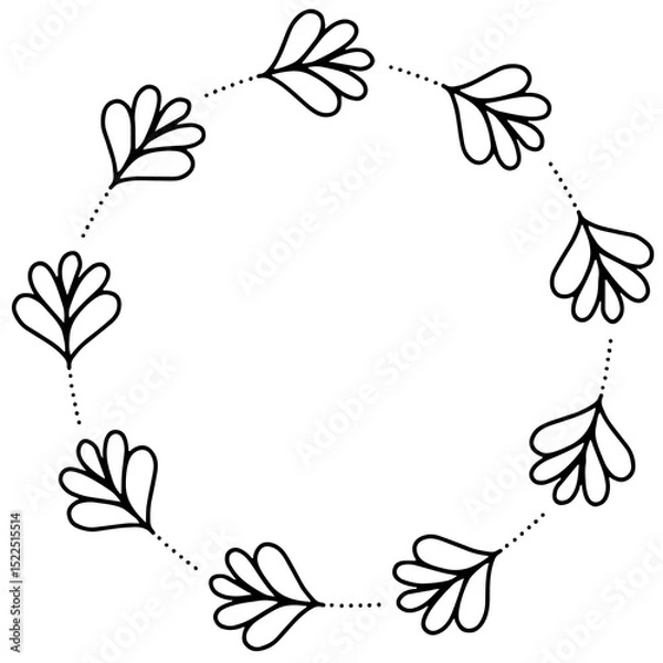 Obraz frame with flowers