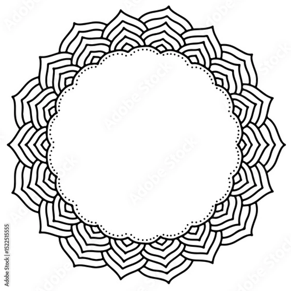 Obraz round frame for your design