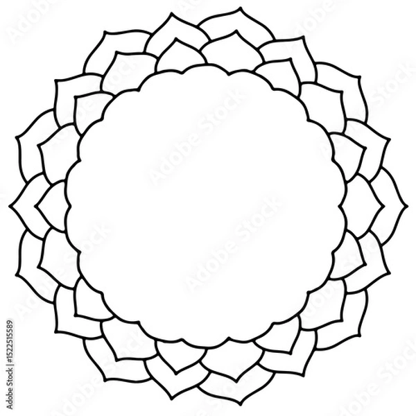 Obraz red and white circle