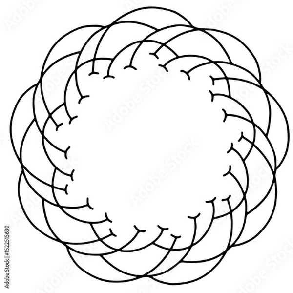 Obraz vector illustration of a circle