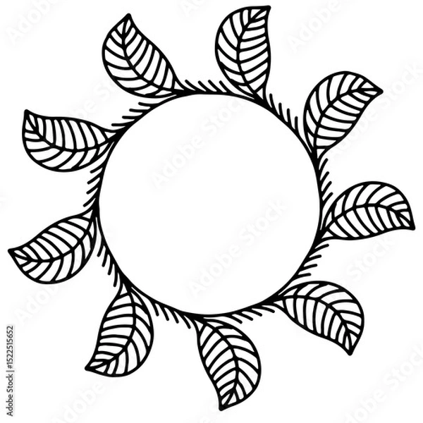 Obraz abstract floral ornament