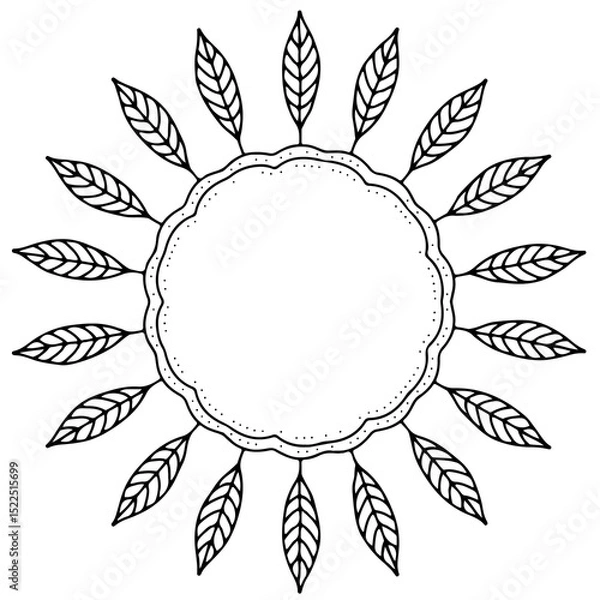 Obraz abstract floral ornament