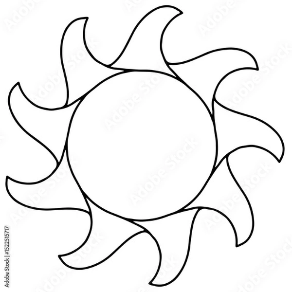 Obraz vector illustration of a circle