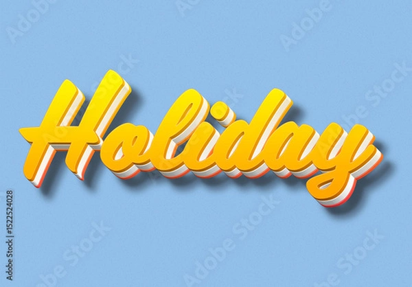 Obraz Holiday Text Effect