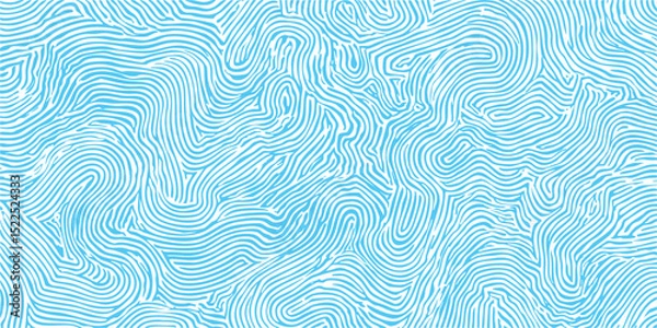Fototapeta linear summer waves vector pattern