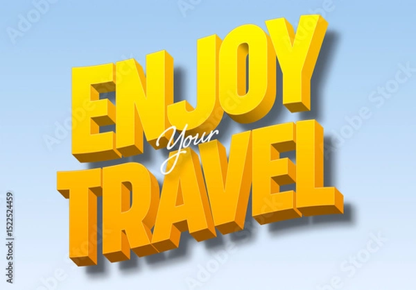 Obraz Travel 3D Text Effect