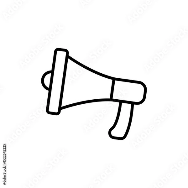 Obraz mega phone line icon vector