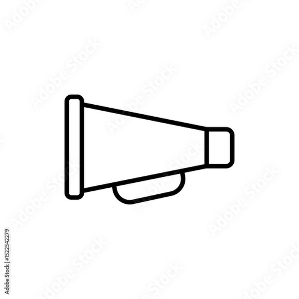 Obraz mega phone line icon vector