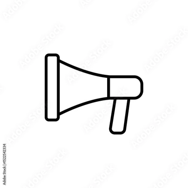 Obraz mega phone line icon vector