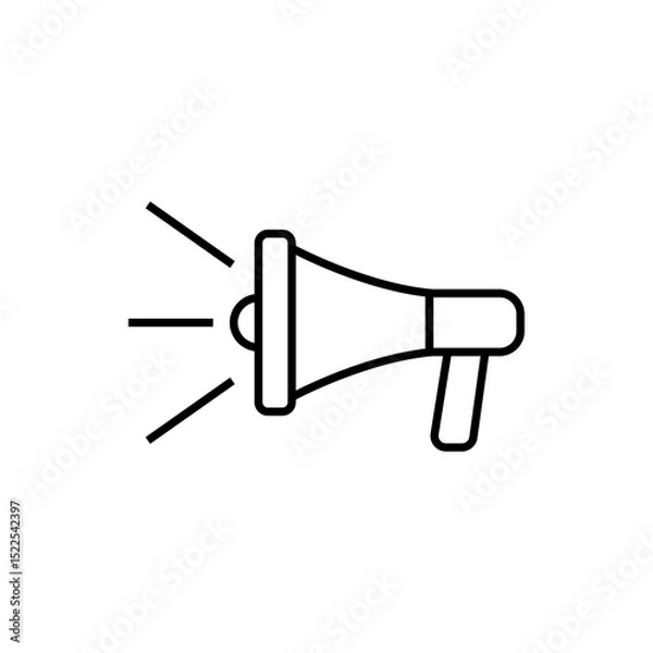 Obraz megaphone on white background