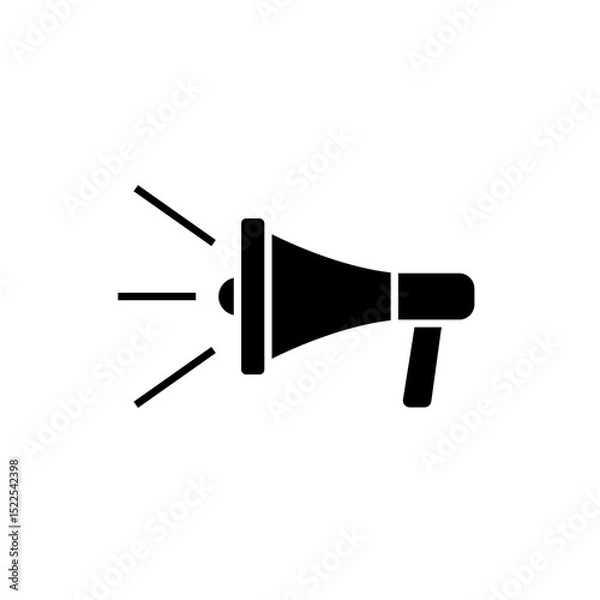 Obraz megaphone isolated on white