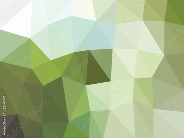 Obraz Polygonal Abstract Green Gradient Background