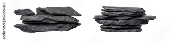 Obraz Two dark gray rock formations