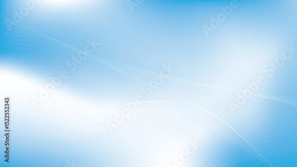 Fototapeta Abstract  white and blue color, modern design stripes background with curve lines. Vector illustration.