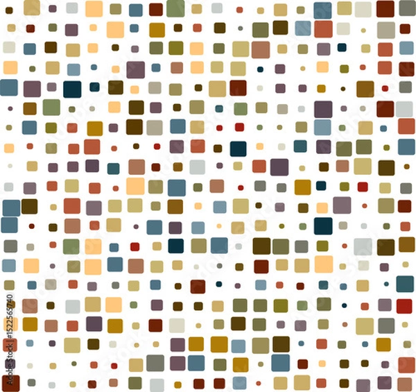 Fototapeta Colorful square pattern creating a mosaic background
