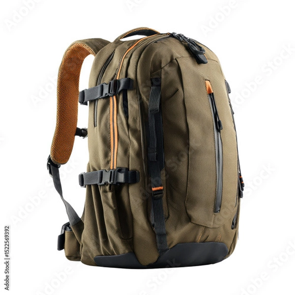 Fototapeta Versatile Adventure-Ready Backpack with Mesh Accents