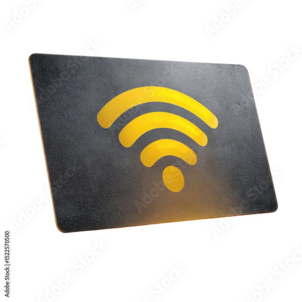 Fototapeta Wireless Connectivity Symbol on Modern Background
