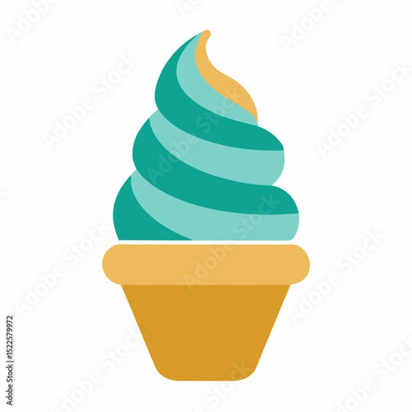 Fototapeta Sweet Dessert & Ice Cream Icon  – AI Graphic Design File for Microstock