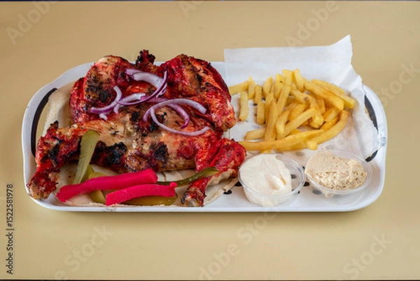 Obraz Charcoal Whole Chicken