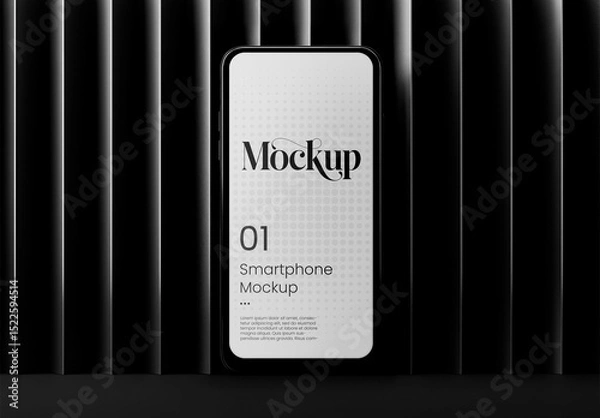 Fototapeta Phone Mockup Vertical Lines