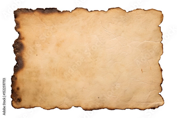 Obraz Aged burned paper texture background