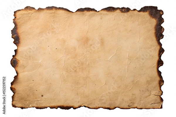 Obraz Aged and burned paper texture background