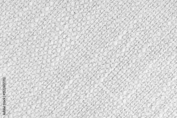 Fototapeta Close up, macro of white woven fabric with detailed texture and diagonal pattern. Textile, cloth, material, fashion, upholstery, or abstract design background.