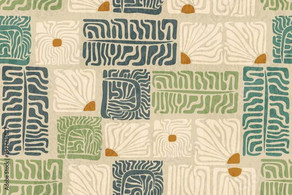Fototapeta vintage abstract floral pattern or square floral pattern