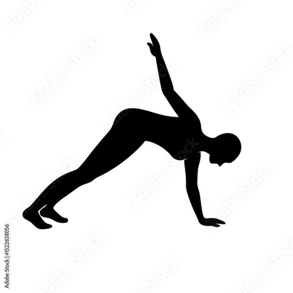 Fototapeta silhouette of a man jumping