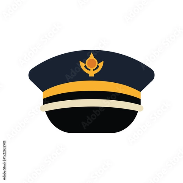 Fototapeta captains hat vector
