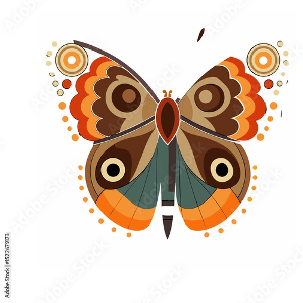 Fototapeta butterfly vector illustration