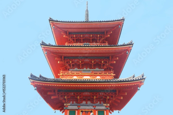 Obraz Colorful japanese pagoda in Kyoto