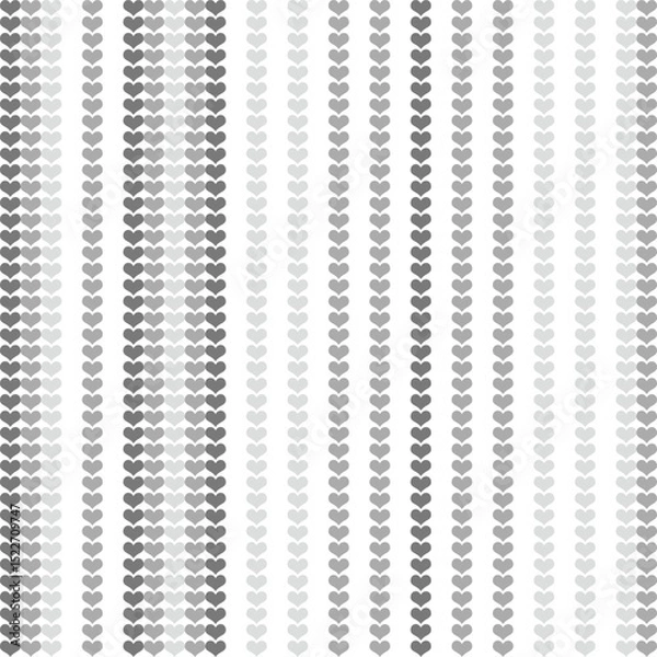 Obraz vector seamless pattern with white and gray Heart Striped texture background pattern for textiles , backgrounds