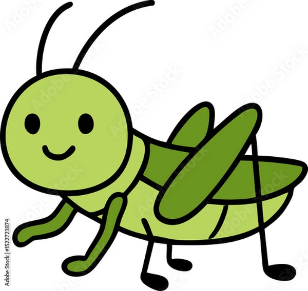 Obraz 메뚜기 방아깨비 여치 캐릭터 아이콘