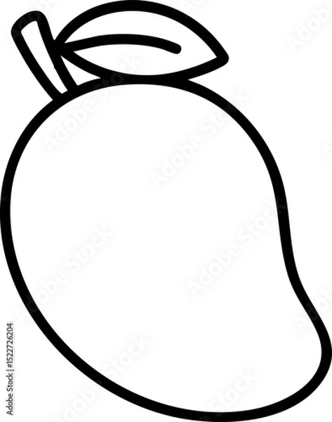 Obraz 망고 열대과일 아이콘