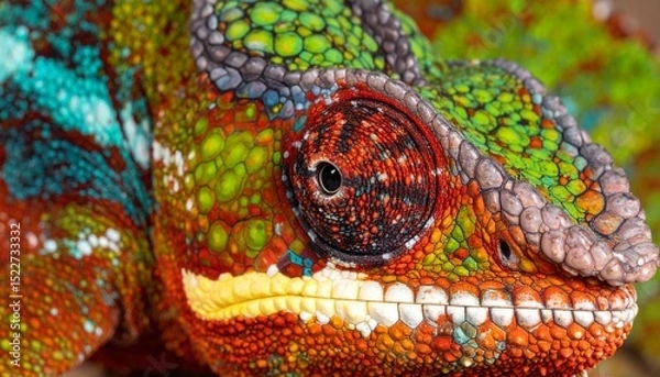 Obraz Chameleon skin close-up