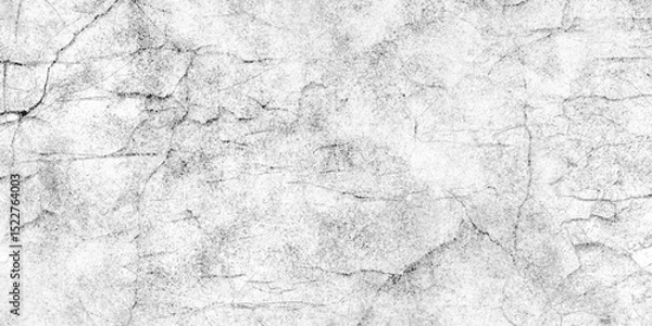 Fototapeta Abstract monochrome background pattern of cracks, chips, scuffs. dust overlay distress grainy grungy effect. white and black damaged cracks and scratch concrete wall distressed background.