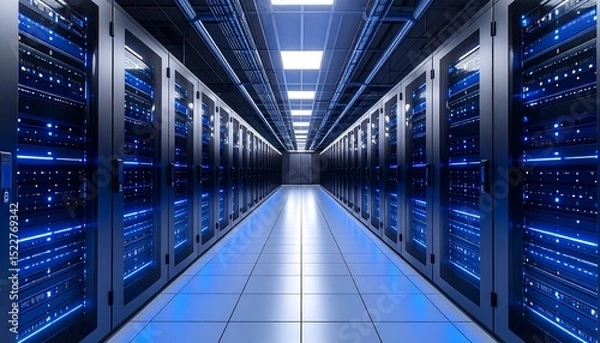 Fototapeta Server room interior (1)