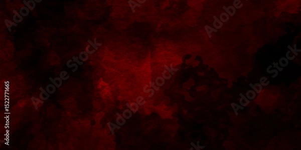 Obraz Dark red and black grunge marble with rusty texture wall for decoration. distressed holiday paper background. red gritty cracked pavement with faded and stained look. red old vintage wall texture.