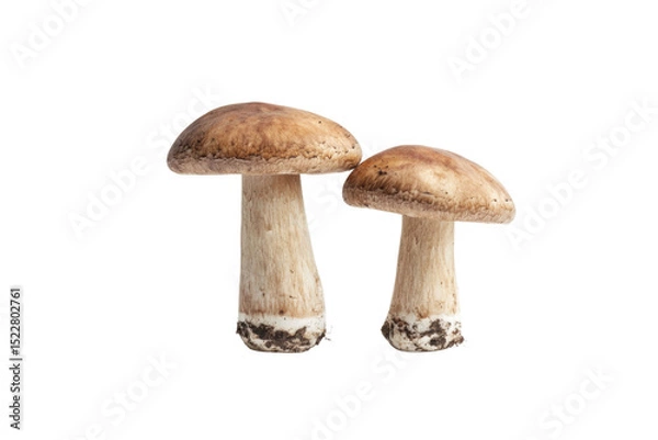 Obraz champignon mushrooms isolated on white background, with clipping path. PNG