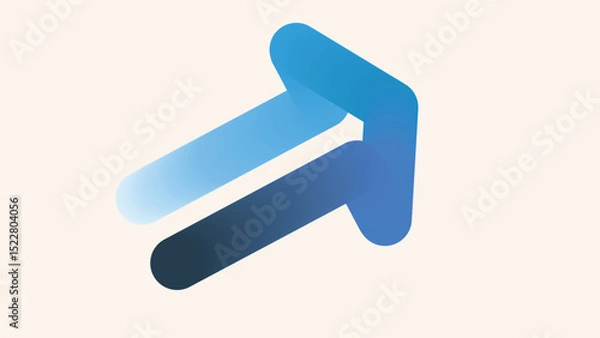 Obraz Arrow Growth Infographics. 3d Vector Timeline Chart Template. Business Presentation Graph Elements. Time Line Design Background. Upward Infograph Icon Logo. Strategy Sequence Forecast. Horizontal Data