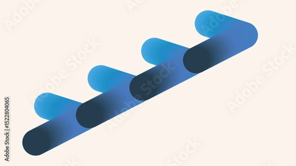 Obraz Arrow Growth Infographics. 3d Vector Timeline Chart Template. Business Presentation Graph Elements. Time Line Design Background. Upward Infograph Icon Logo. Strategy Sequence Forecast. Horizontal Data