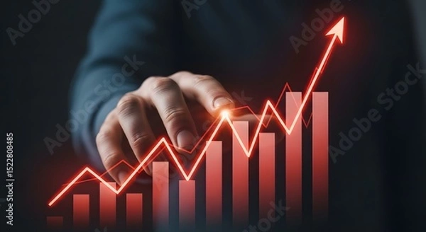 Fototapeta Achieving Business Growth Strategies for Increased Profitability and Success