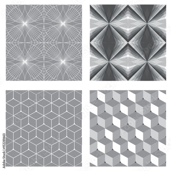 Fototapeta Vector seamless pattern. Modern stylish texture. ; vector illustration