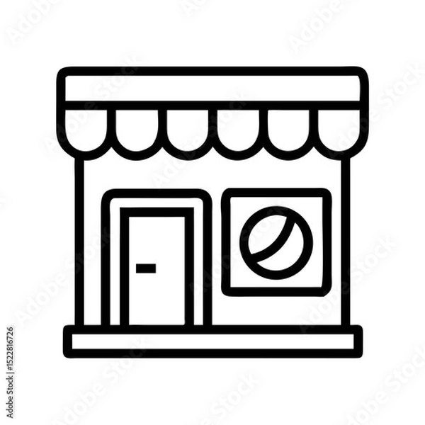 Fototapeta Shopping concept Icon set Business, shopping bot, shopping platform, hot sale, cloth shop, pet shop, shopping hours, motor shop,