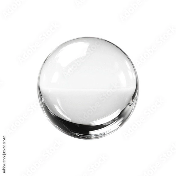 Obraz crystal ball isolated on white