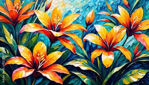Obraz abstract floral background