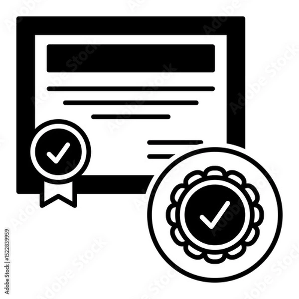 Fototapeta Certificate