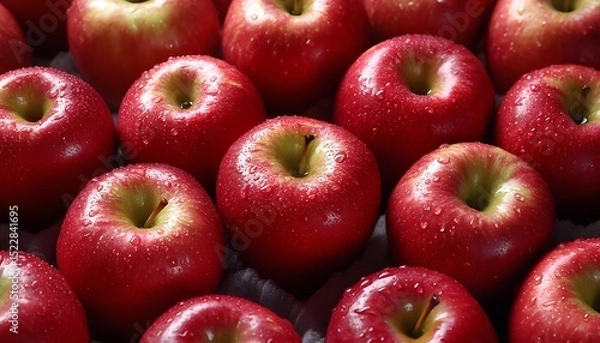 Obraz red apples close up