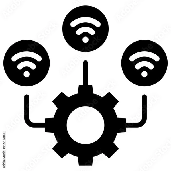 Obraz Smart Technology icon glyph 